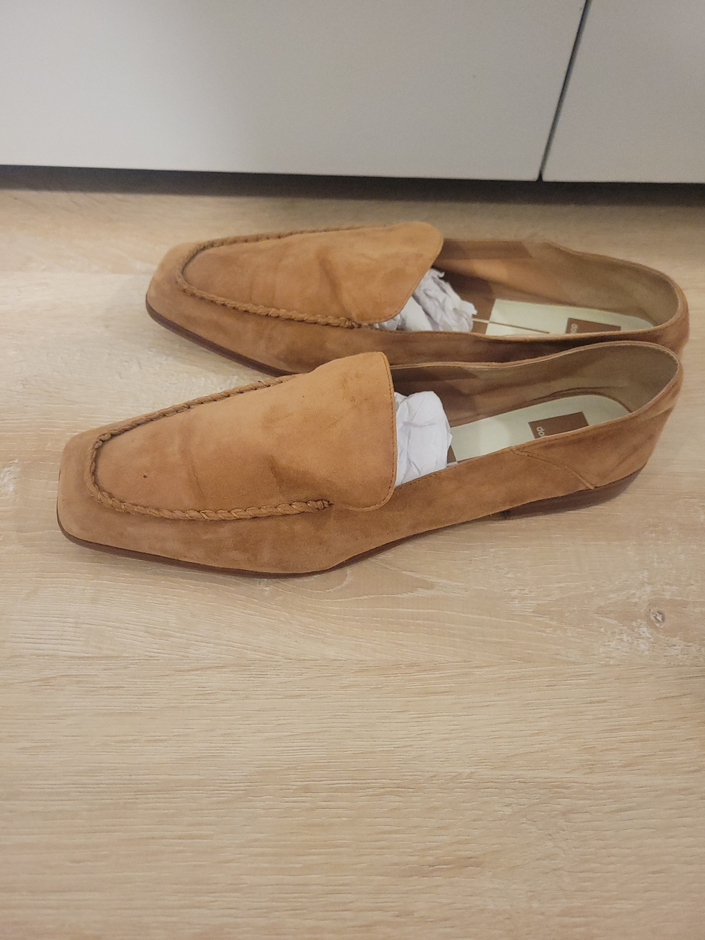 Dolce Vita Suede Slip-On Loafers in Tan Suede